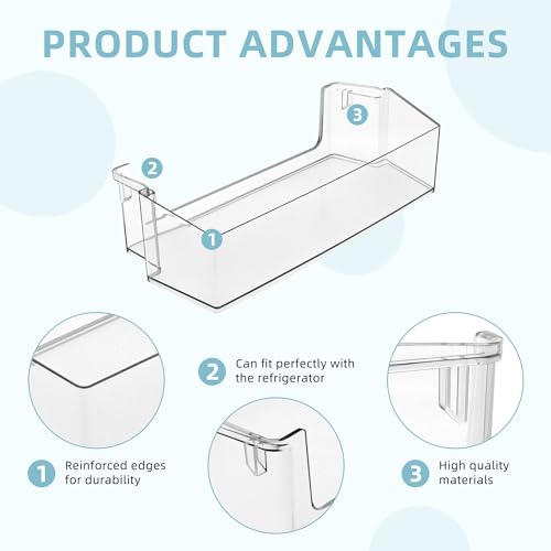 image for Upgraded W10900538 W11239961 Refrigerator Door Shelf Bin (RIGHT), Repl
