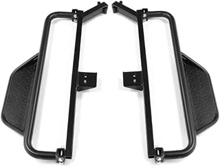 Heavy Duty Aluminum Nerf Bars Running Boards Compatible for 2018-2020 Club Car Onward Golf Cart - Drop Down Side Steps with Anti-Slip Texture, Easy Install Step Brackets, Lifted Cart Accessories