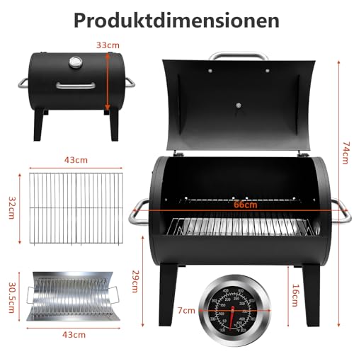 Barbecue de table compact pour cuire et fumer sans manquer d'espace - 4