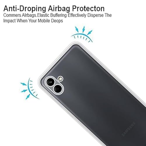 Image of COVERBLACK Rubber Back Cover for Samsung A34 5G - SM-A346E - Transparent