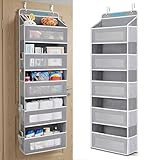 CEEKLIN Wall & Door Hanging Organizer with Mesh Pockets – Over The Door Storage Organizer for Bedroom, Bathroom, Closet & Pantry, Space Saving Fabric Pocket Organizer
