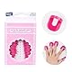 LYQNIHOB Nagellack Schablone, wiederverwendbar mit 52 Stück Nägel Edge Hautbarriere Kit, 10 Größen für Nail Art Lackschutz und Spitzenschutz, Nagelkunst Zubehör in Rose Rot - für schöne Nägel