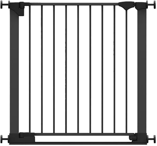Safetots Cancelletto SafeStep, Nero, 82cm - 89cm, Passaggio Extra Basso, Apertura Extra Larga di 67cm, Cancelletto Extra Largo per Scale, Corridoi e Porte, per Bambini e Neonati