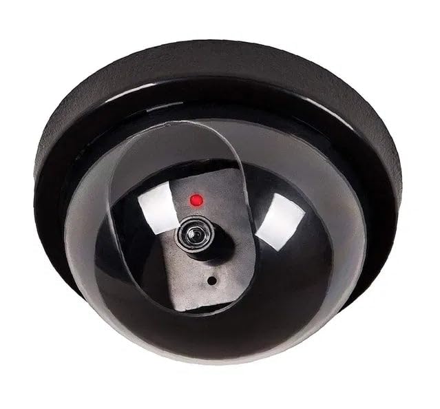 Dummy Security Camera, Indoor Dome Style | Flashing Red LED-image-48