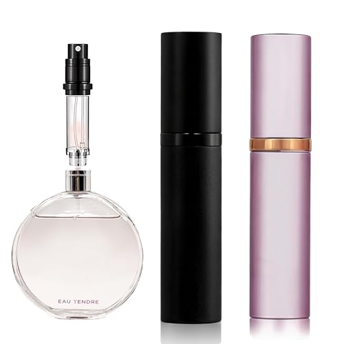 muilsae Perfume Refillable Bottle Bottom Refill, 10ml, Black+Pink