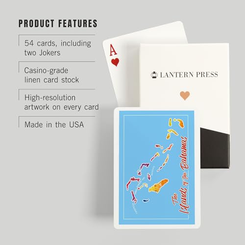 Baraja Bahamas Mapa Colorido 52 Cartas Poker miniatura 3