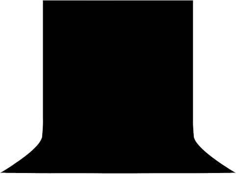 YSKE-Professional Black Photography Backdrop10X7ft - Machine Washable Seamless Background for Studio & Video