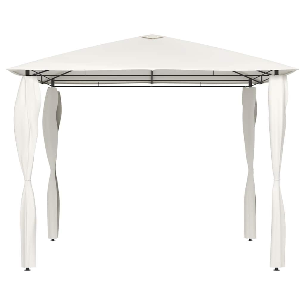 Gazebo 3x3x2,6 m Crema 160 g/m² | Montanti rivestiti, riparo per feste barbecue, riunioni famiglia, picnic