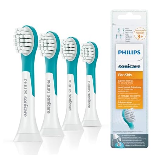 Philips Sonicare for kids tandborsthuvuden - 4-pack - Kompakt - Fran 3 ar och uppat - Soniska tandborsthuvuden - HX6034/33