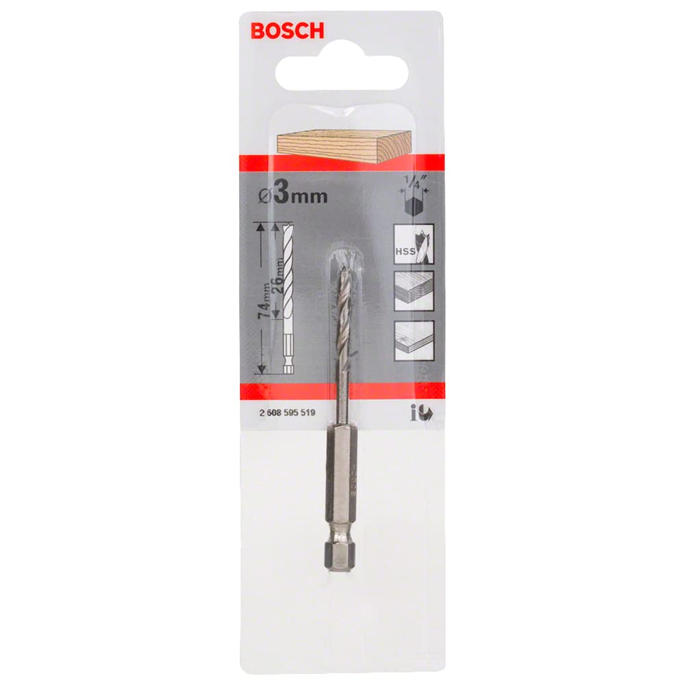 Bosch Professional Altıgen Şaftlı Ahşap Matkap Ucu 3 * 74 mm