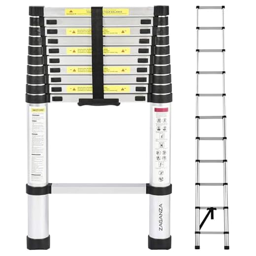 Escada Alumínio Extensiva Telescópica 13 Degraus 5 Metros