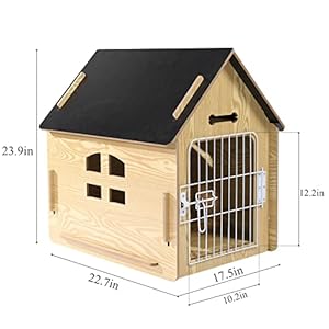 Dog House Indoor for Small Dogs or Cats, Cozy Wooden Design, Small Indoor Bed House, with Air Vents and Elevated Floor Warm Dog Cave Dog House Indoor for Small Dogs or Cats Cozy Wooden Design Small Indoor Bed House with Air Vents and Elevated Floor Warm Dog Cave