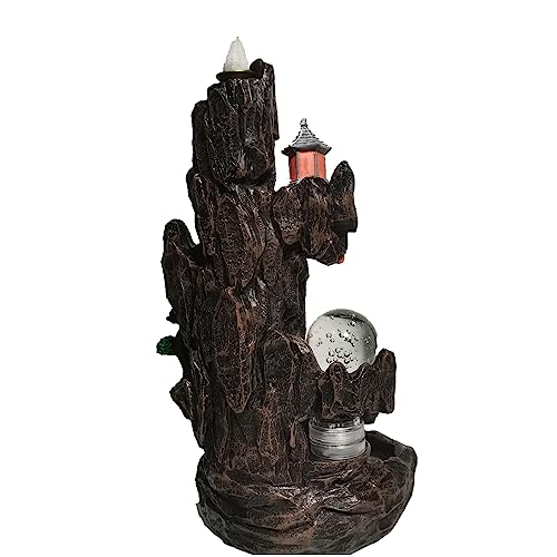 Semli Backflow Incense Holder Waterfall Incense Burner Home Decor Aromatherapy Ornament Incense Cones With Backflow Incense Cones Free (Rivers And Mountains) #TOP5