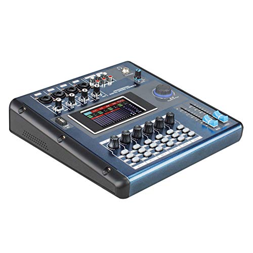 Controladores de mezclador de DJ Mezclador de audio portátil Bluetooth con consola de mezcla de...