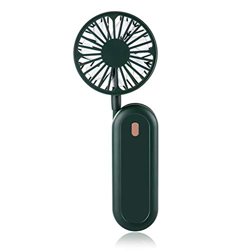 TOWARDSNAN Ventilador de cuello portátil para colgar, recargable por USB, 3 velocidades, enfriador de aire, ventilador de mesa flexible para dormitorio de estudiantes, uso en casa y oficina