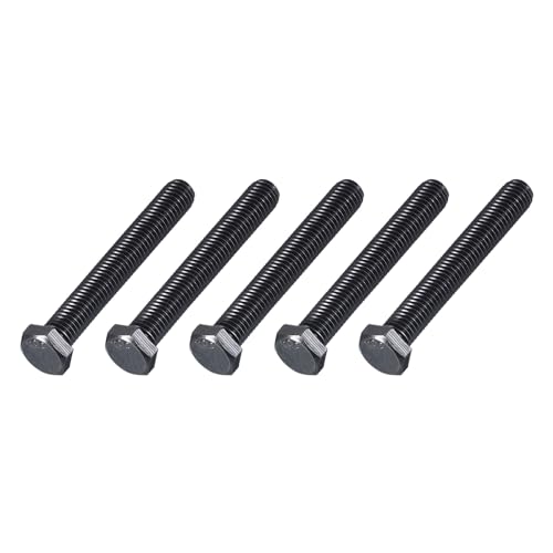 Image of METALLIXITY Hex Head Bolts (3 /8-16 x 3) 5Pcs, 304 Stainless Steel 18-8, Fully Threaded, External Hex Drive, Hex Head Screw Bolt, Black Oxide