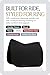 Equinavia Harstad Dressage Saddle Pad | Classic & Durable | Moisture-Wicking Tricot Backing - Black - Horse