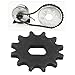 Jadeshay Pignon de Roue en Fonte - Pignon de Roue Roue de pignon de Scooter électrique Trou de Montage de Moteur Accessoire de Moteur Moyen(12dent)