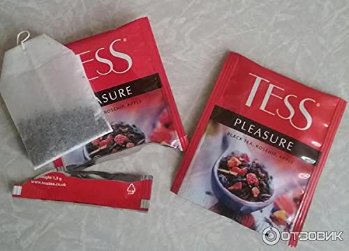 Tess Schwarztee Pleasure exotische Früchte 100 Teebeutel