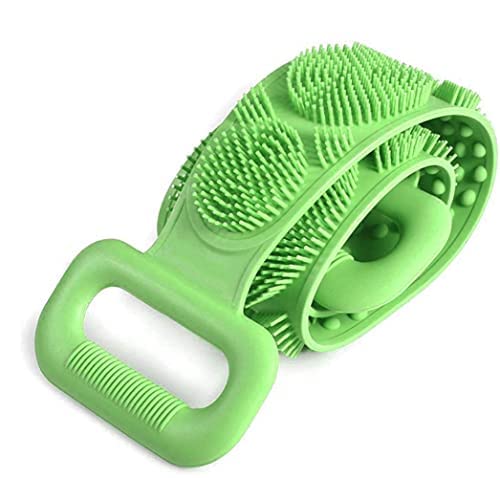 BeeDuck Silicone Back Scrubber Bath Belt Double-Sided Massage Body Brush Shower Exfoliating Belt Removes Bath Towel, Cleaning Tools for Men and Women-picture-11