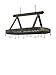 Old Dutch Oval Steel Pot Rack w. Grid & 16 Hooks, Graphite, 36" x 19" x 15.5"