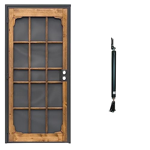 Prime-Line Woodguard Steel Security Door + Hydraulic Closer