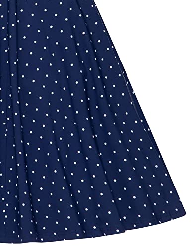 Image of GownTown Womens 1950s Cape Collar Vintage Swing Stretchy Dresses