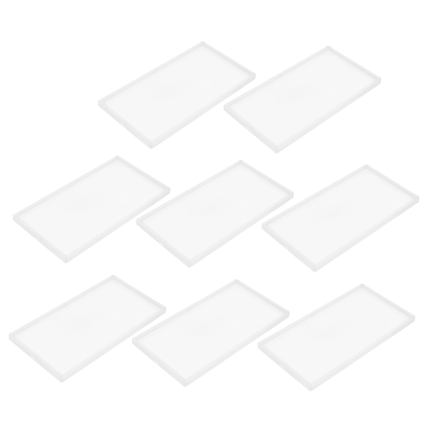 HOMSFOU 2 Sätze Banknotenbox Organisation Sammeln Beschützer Währungsvitrine Mit Klein Aufbewahrungsbox Für Geldscheinhalter Plastikbanknotehalter Geldhalter Fall Transparent 8 Stücke * 2