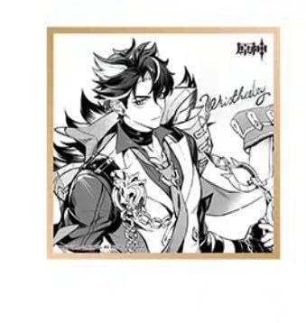 原神 リオセスリ 色紙 fes 公式正規品 リオセスリ 記念色紙 色紙 FES 原神 4周年 嘉年相聚