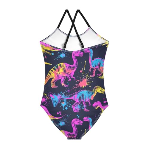 Image of Girls Swimsuit Little Cute Cat and Ice Cream One Piece Swimwear