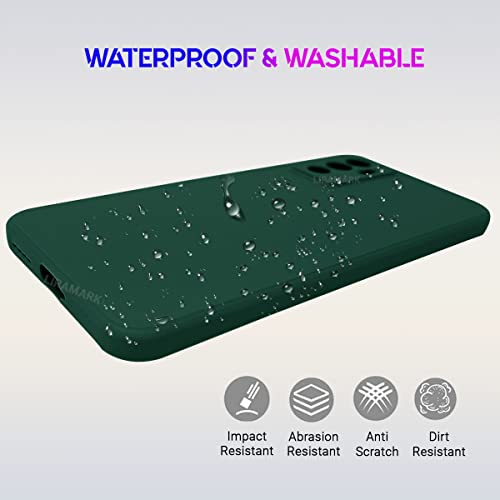Image of LIRAMARK Silicone Soft Back Cover Case for Vivo V23e 5G / Vivo S10e 5G / Vivo Y75 4G (Silicone Green)