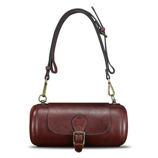 Bolsa de ombro feminina de couro legítimo, vintage, feita à mão, moda, bolsa tiracolo, Café