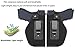 TACwolf 4PC Universal Right and Left IWB Holster Magazine Pouch for Concealed Carry Inside Fits Firearms Glock 19 17 26 27 43 S&W M&P Shield 9/40 1911 Taurus PT111 G2 Sig Sauer Ruger