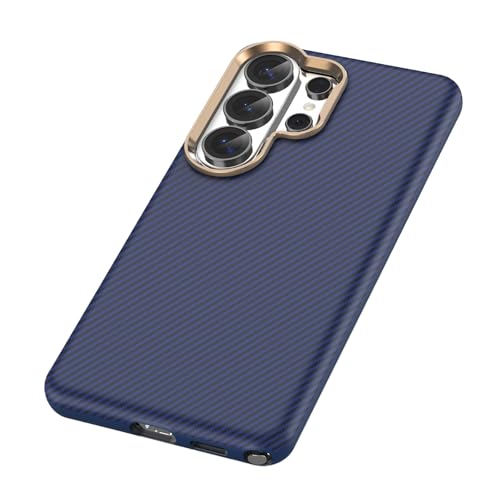 MEIXILU �K�p�Ώ�Samsung Galaxy S26 Ultra/S26�p�}�O�l�b�g�P�[�X�A�J�[�{���t�@�C�o�[�e�N�X�`���̃X�����Ŏw��h�~�A�J�����ی�t�@�C�o�[���C�j���O�V�F��,�u���[,S26