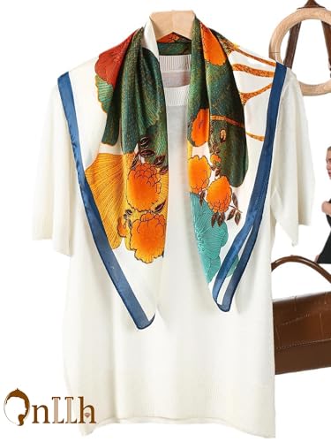 Silky Scarf for Women Lightweight Satin Bandanas Neck Hair Wrap For Sleeping Head Scarves 27.5"3