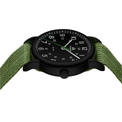 Image of LN LENQIN Mens Watches Unisex Military Sport Nylon Strap Stylish Luminous Fashion Analog Quartz Watch for Men Waterproof Army Tactical Casual Wristwatch