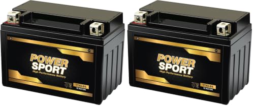 Image of ExpertPower YTX9-BS ATV Battery Replacement ETX9-BS - 180 CCA AGM Motorcycle Battery 12V 9Ah Sealed Lead Acid Powersports Batteries for 4 Wheeler, UTV, Scooter, Nut & Bolt Terminals (Pack of 2)