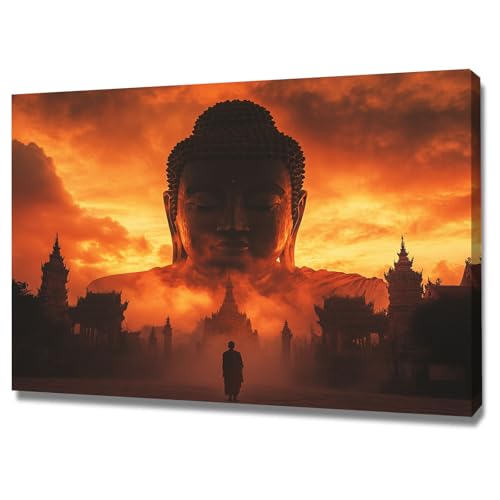 Impression sur Toile Zen Bouddha pour un Salon Lumineux et une Chambre Relaxante