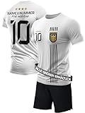 Fusball Trainer die mit Trikots Ihrer Fussballer Helden im Training & Auswärts mit eigenem kurzarm Nationaltrikot Sportbekleidung glänzen wollen gestalten / personalisieren Sachen selber mit Nummer