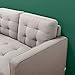 ZINUS Benton Loveseat Sofa, Grid Tufted Cushions, Easy, Tool-Free Assembly, Stone Grey