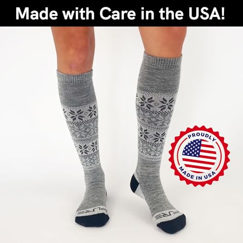 Alpaca Ski Socks – Men Warm Wool Sock, Women Skiing, Snowboarding2