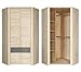 Furniture24 Eckschrank YOOP YPS92 Eckkleiderschrank Schrank 2 Türiger Jugendzimmerschrank
