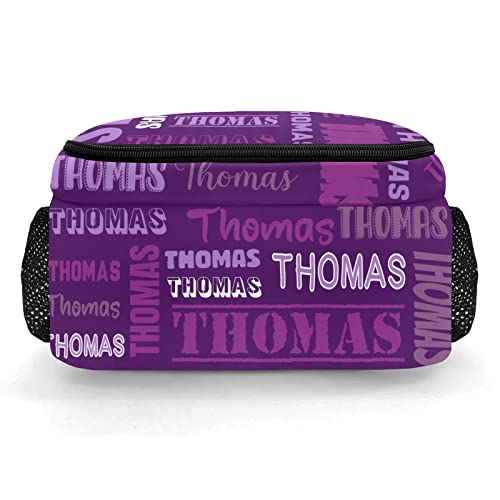 Purple Backpack Personalized with Name for Men Women Shoulder Bag Laptop Bag Bookbag4