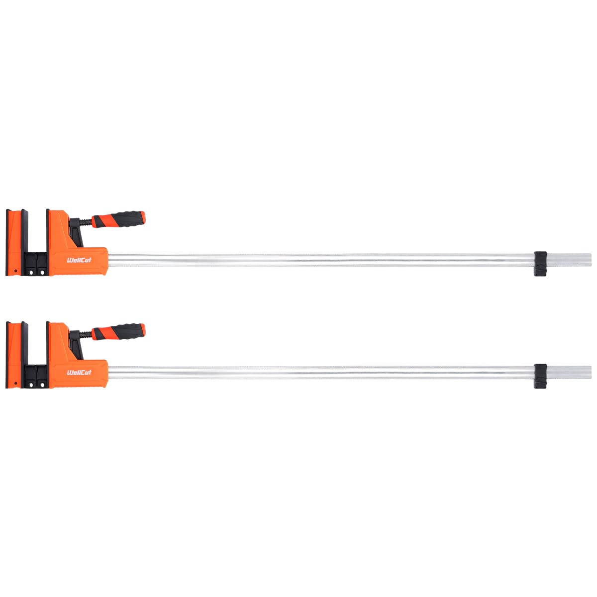 WellCut Pack of 2 Parallel Clamps & Spreader Heavy Duty F Clamp Set 1000mm