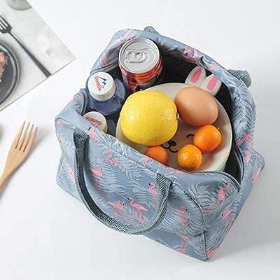 Image of AOXITO Polyester Large Insulated Lunch Bag for Office Men, Women, Kids School, Travel Tiffin Bag Pouch, Hot & Cold Lunch Box Bags for Boys, and Girls (Pink), 10 Liters