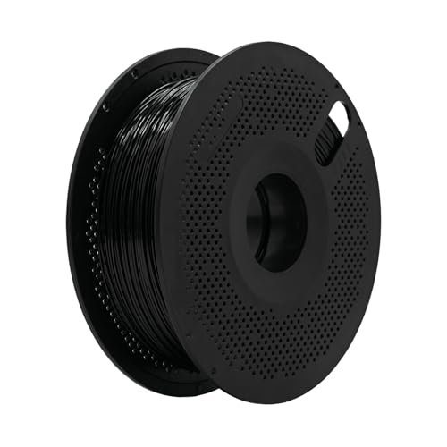 PETG 3D Printer Filament 1.75mm 1KG(2.2lbs),High Precision, StrongToughness,Odorless, Better Flow, Moistureproof 3D Printing PETG Filament, for FDM Printers (Black)