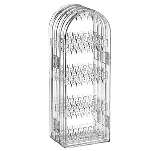 Boîte de rangement à bijoux transparent pour colliers et bagues