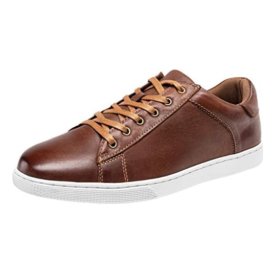 Jousen Men' s Casual Shoes Leather Dress Sneakers Business Casual Shoes