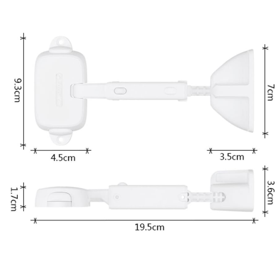 Luminexia Restrictor Ventana de Seguridad,Cerradura de Ventana Segura para niños,Tope de Ventana,fácil de Instalar,con Adhesivo 3M VHB,no se requieren Tornillos ni Perforaciones