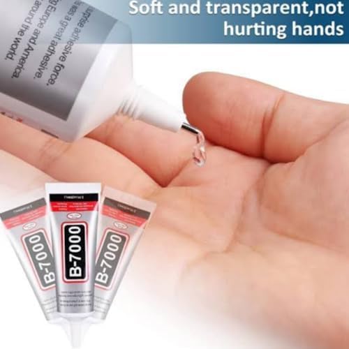 Rubbli B-7000 Multi-Purpose 110ml Transparent Glue for Jewellery, Shoes, Toys, Bag, Crafts Adhesive (110 ml) (Pack of 1) 4